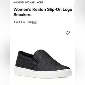 Womens Michael Kors slip on shoes